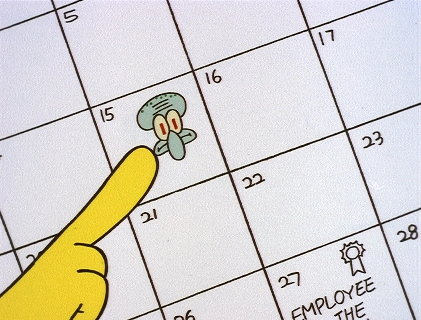 Annoy Squidward day Blank Meme Template