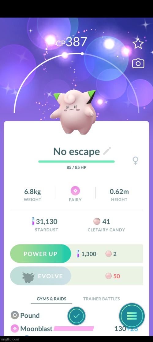 image tagged in no escape the clefairy | made w/ Imgflip meme maker