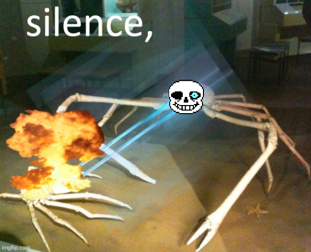 Silence Crab | image tagged in silence crab | made w/ Imgflip meme maker