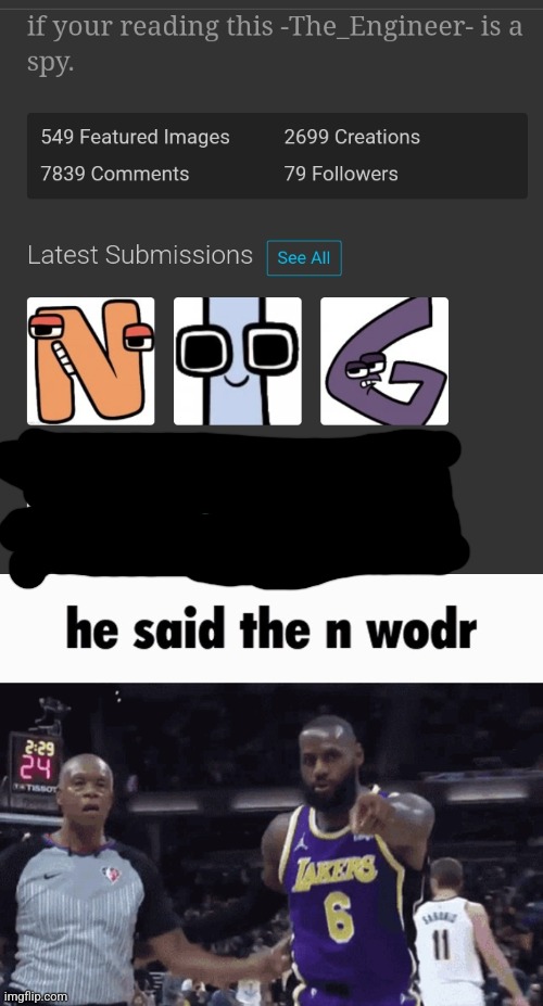 image tagged in he said the n wodr | made w/ Imgflip meme maker