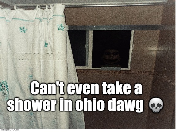Only in ohio dawg ? | Can't even take a shower in ohio dawg 💀 | image tagged in memes | made w/ Imgflip meme maker