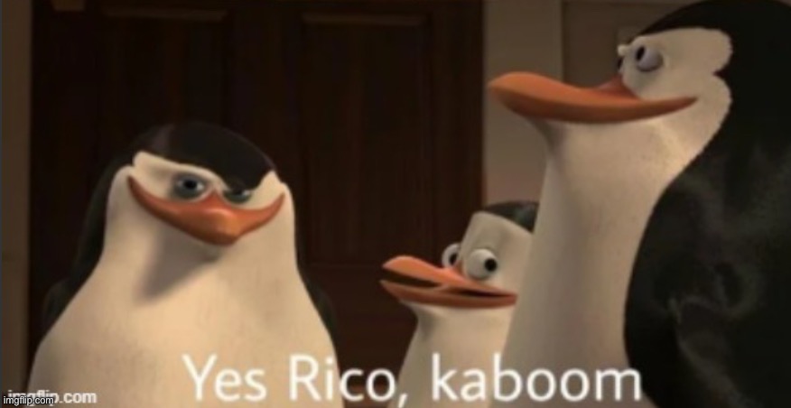 Yes Rico kaboom | image tagged in yes rico kaboom | made w/ Imgflip meme maker