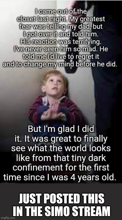 Lol | JUST POSTED THIS IN THE SIMO STREAM | made w/ Imgflip meme maker