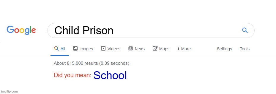 My opinion can't be changed | Child Prison; School | image tagged in did you mean,true,school | made w/ Imgflip meme maker