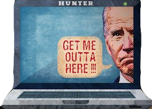 hunter laptop Blank Meme Template