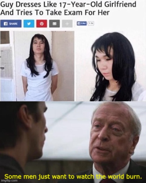 image tagged in some men just want to watch the world burn | made w/ Imgflip meme maker