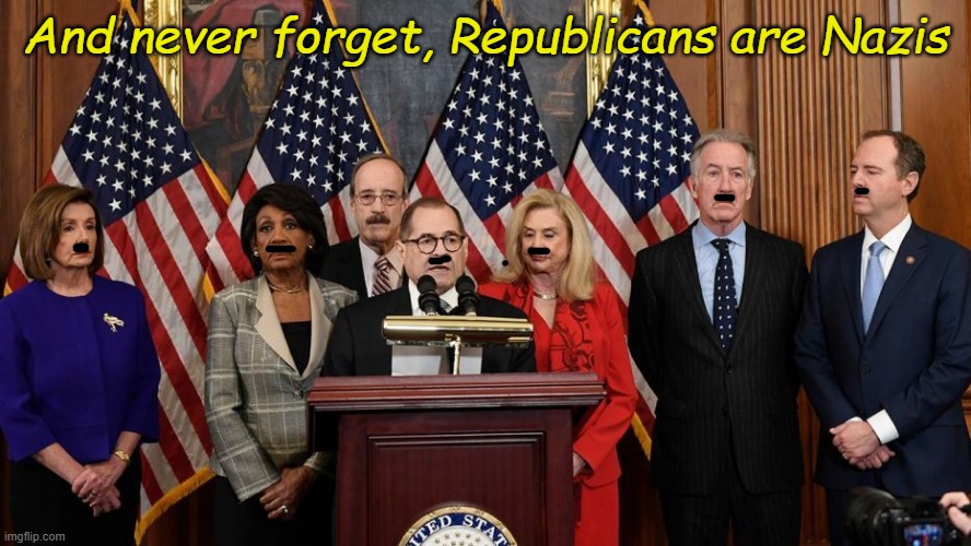 If you can't make fun of them, they are Democrats... | And never forget, Republicans are Nazis | image tagged in house democrats | made w/ Imgflip meme maker