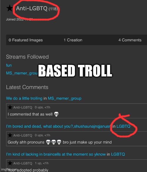 lol | BASED TROLL | made w/ Imgflip meme maker