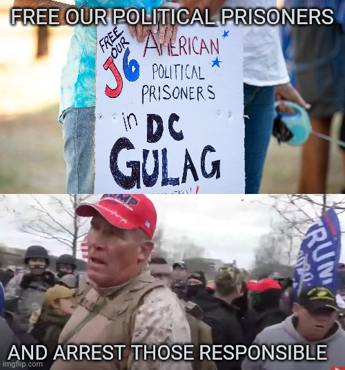 Ray Epps is just one of many responsible. | FREE OUR POLITICAL PRISONERS; AND ARREST THOSE RESPONSIBLE | image tagged in memes | made w/ Imgflip meme maker