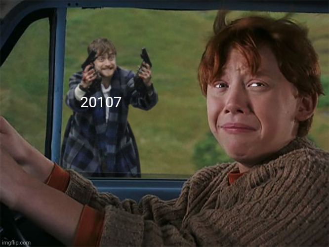 Harry with guns, scared Ron | 20107 | image tagged in harry with guns scared ron | made w/ Imgflip meme maker