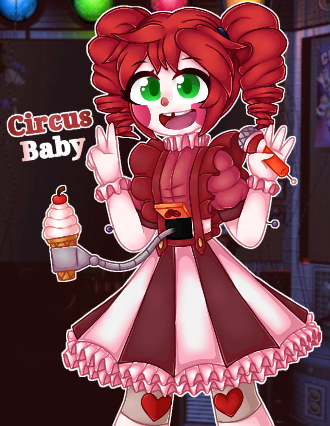 -Circus_Baby- announcement temp Blank Meme Template