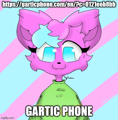kitty drawn by potato.on.leaves | https://garticphone.com/en/?c=0121eeb8bb; GARTIC PHONE | image tagged in kitty drawn by potato on leaves | made w/ Imgflip meme maker