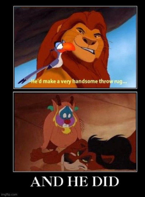 image tagged in the liom king,scar,hercules | made w/ Imgflip meme maker