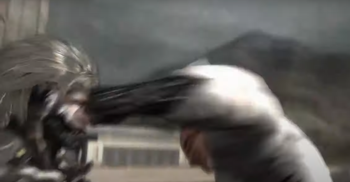 High Quality Raiden getting punched Blank Meme Template