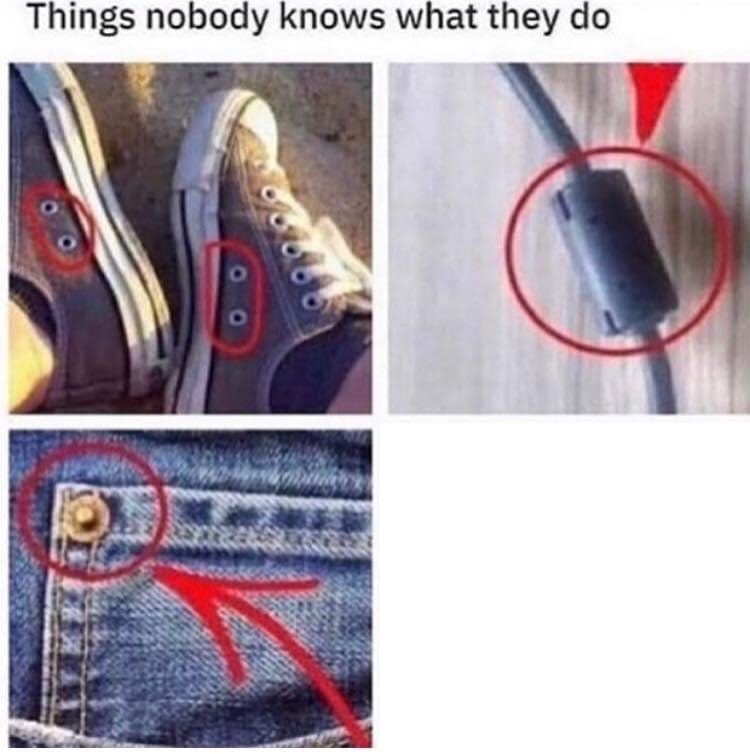 Things nobody knows what they do Blank Meme Template