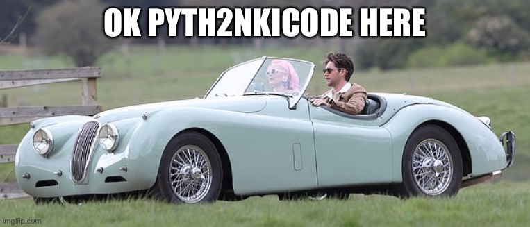 OK PYTH2NKICODE HERE | made w/ Imgflip meme maker