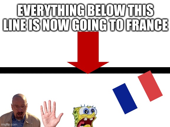 Yes i am truly sorry | EVERYTHING BELOW THIS LINE IS NOW GOING TO FRANCE | image tagged in blank white template,punishment | made w/ Imgflip meme maker