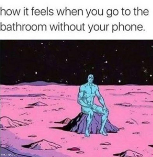 image tagged in true,phone,bathroom,space,bored | made w/ Imgflip meme maker