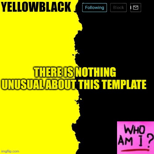 Yellowblack Announcement Template Imgflip