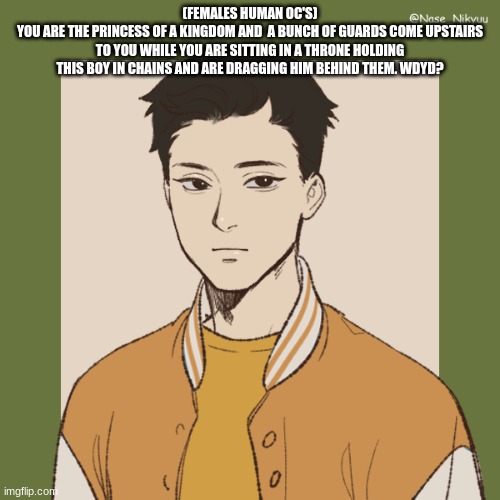 Josh | (FEMALES HUMAN OC'S)
YOU ARE THE PRINCESS OF A KINGDOM AND  A BUNCH OF GUARDS COME UPSTAIRS TO YOU WHILE YOU ARE SITTING IN A THRONE HOLDING THIS BOY IN CHAINS AND ARE DRAGGING HIM BEHIND THEM. WDYD? | image tagged in josh | made w/ Imgflip meme maker