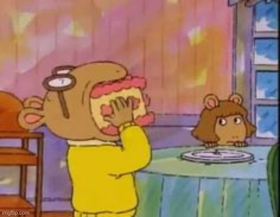 arthur eating cake | image tagged in arthur eating cake | made w/ Imgflip meme maker