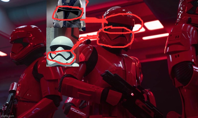 i just realized they had they had clone eyes and first order mouths | image tagged in sith trooper transport | made w/ Imgflip meme maker