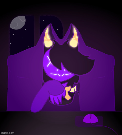 1am | image tagged in furry,art,drawings | made w/ Imgflip meme maker