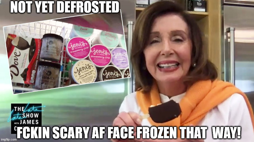 NOT YET DEFROSTED FCKIN SCARY AF FACE FROZEN THAT  WAY! | made w/ Imgflip meme maker