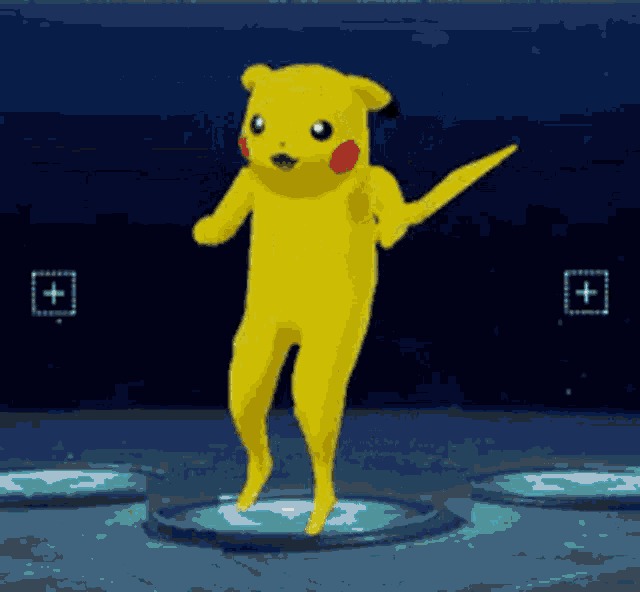 Pikachu Dan hi g thing Blank Meme Template