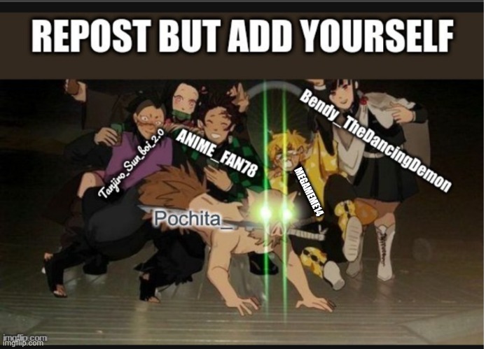 Image title | MEGAMEME14 | image tagged in demon slayer repost,repost,demon slayer | made w/ Imgflip meme maker