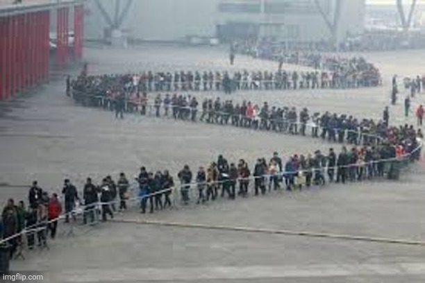 Very long line in plaza 600 x 400 | image tagged in very long line in plaza 600 x 400 | made w/ Imgflip meme maker