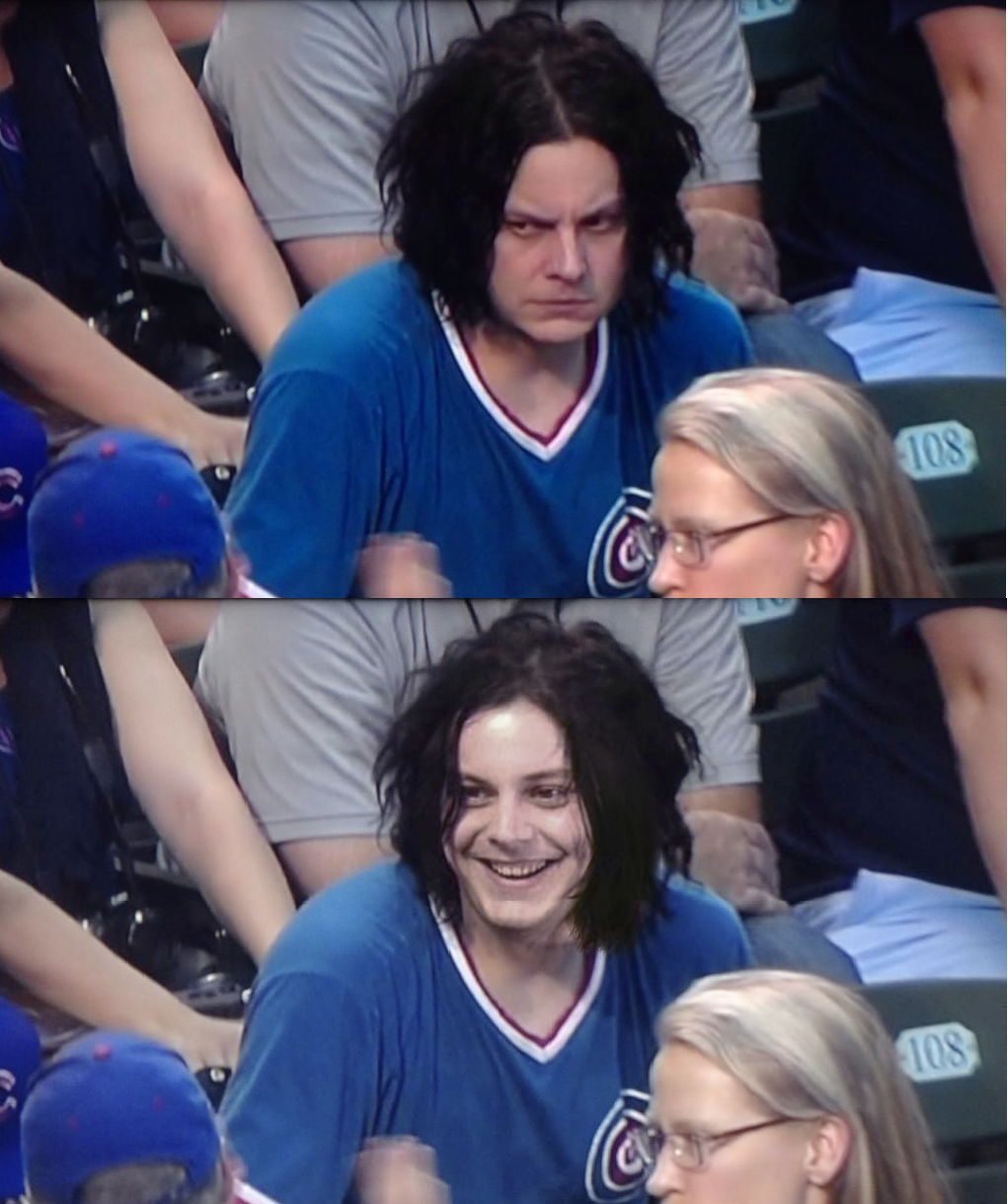 High Quality Jack White Mad and Happy Blank Meme Template