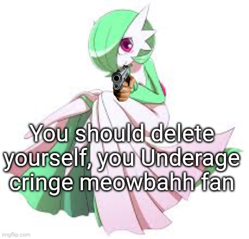 normal status | You should delete yourself, you Underage cringe meowbahh fan | image tagged in normal status | made w/ Imgflip meme maker