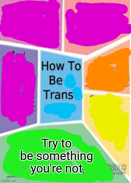 Try to be something you're not | made w/ Imgflip meme maker