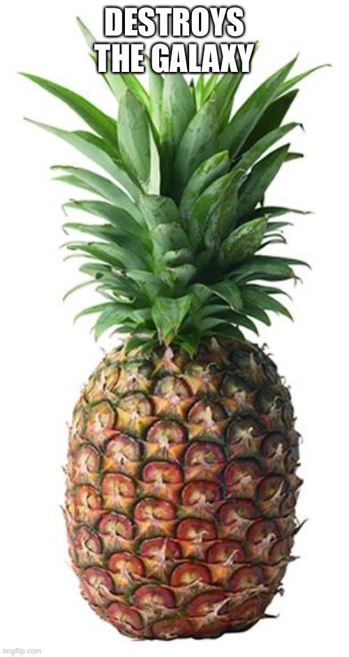 pineapple | DESTROYS THE GALAXY | image tagged in pineapple | made w/ Imgflip meme maker