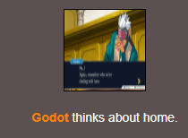 Godot thinks about home. Blank Meme Template
