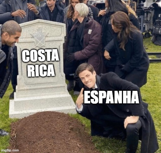 Grant Gustin over grave | COSTA RICA; ESPANHA | image tagged in grant gustin over grave | made w/ Imgflip meme maker