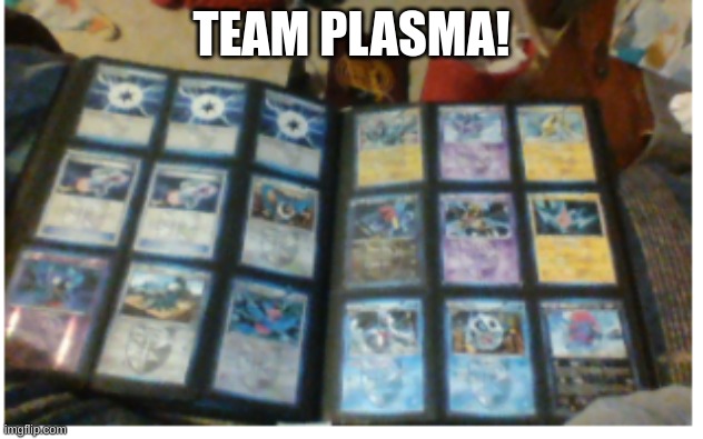 yez, small part of pokemon collection, not most rare, but definetely different | TEAM PLASMA! | image tagged in yes | made w/ Imgflip meme maker