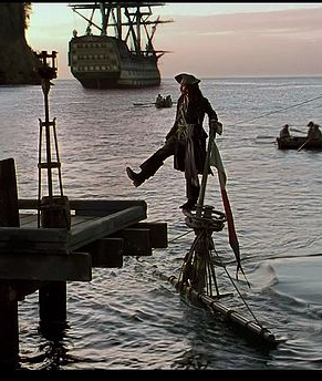 High Quality Jack Sparrow dock scene Blank Meme Template