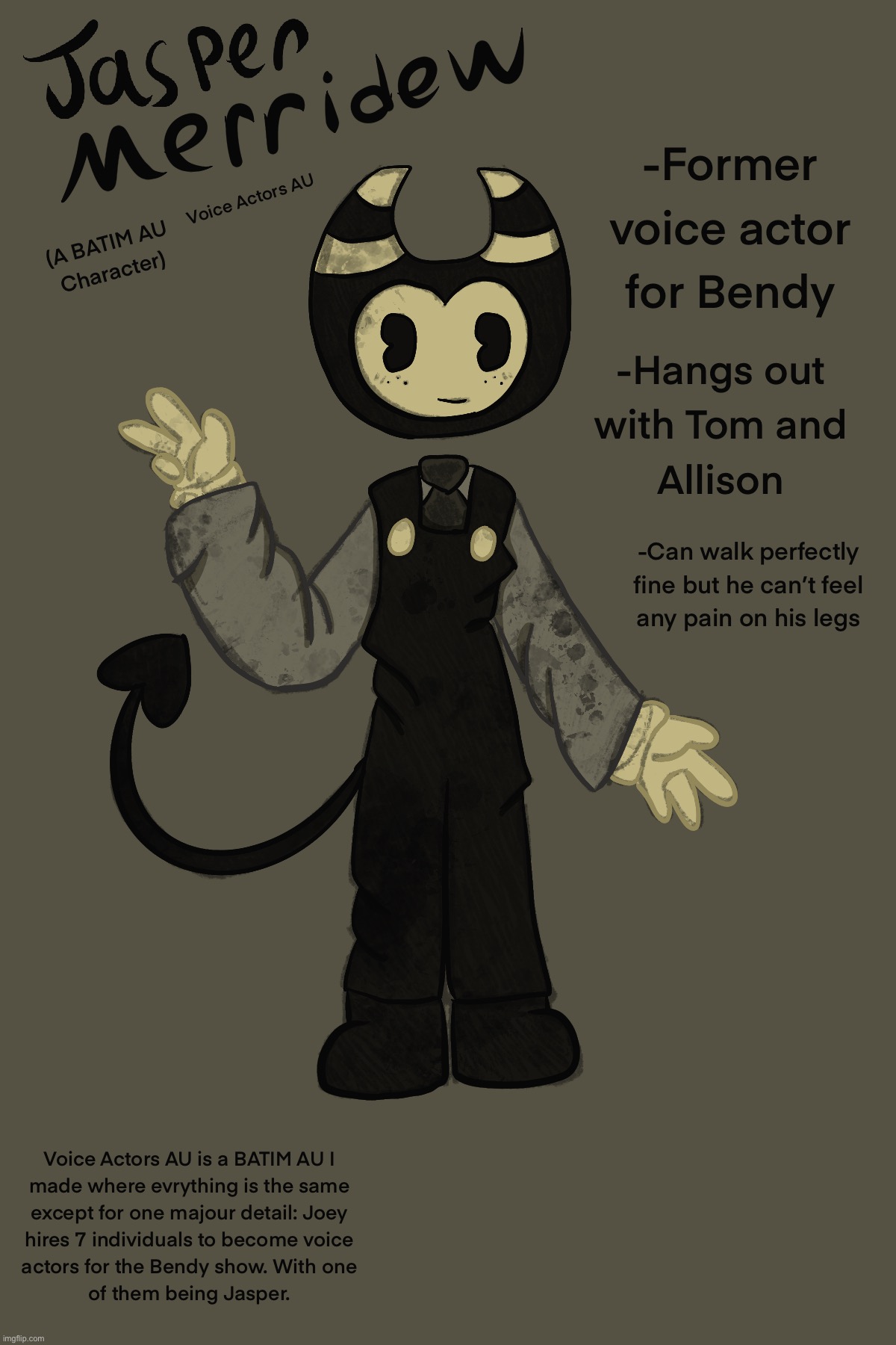 Another BATIM AU I’m working on! If yall have any questions about him I can answer :) | made w/ Imgflip meme maker