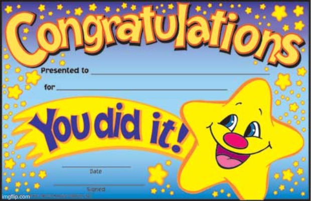 Happy Star Congratulations Meme | image tagged in memes,happy star congratulations | made w/ Imgflip meme maker