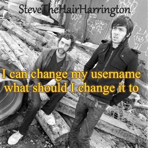 Steve’s Justice Temp (thanks Bubonic) | I can change my username what should I change it to | image tagged in steve s justice temp thanks bubonic | made w/ Imgflip meme maker