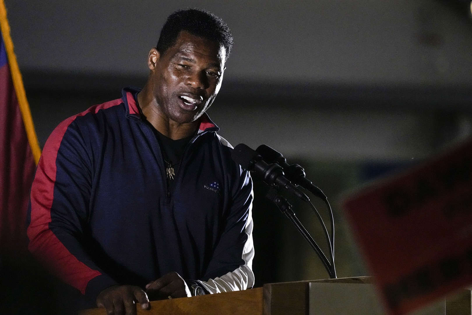 Herschel Walker attempts to speak Blank Meme Template