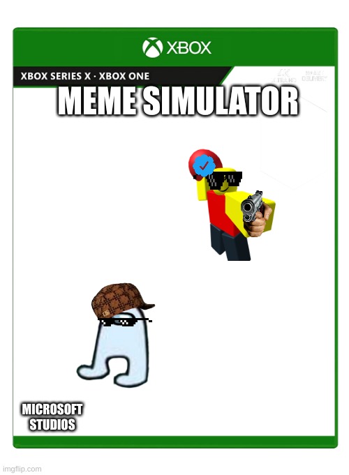 Xbox meme simulator | MEME SIMULATOR; MICROSOFT STUDIOS | image tagged in xbox game,microsoft,microsoft studios,xbox,games | made w/ Imgflip meme maker