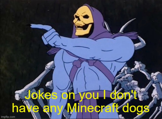 Jokes on you I’m into that shit | Jokes on you I don't have any Minecraft dogs | image tagged in jokes on you i m into that shit | made w/ Imgflip meme maker