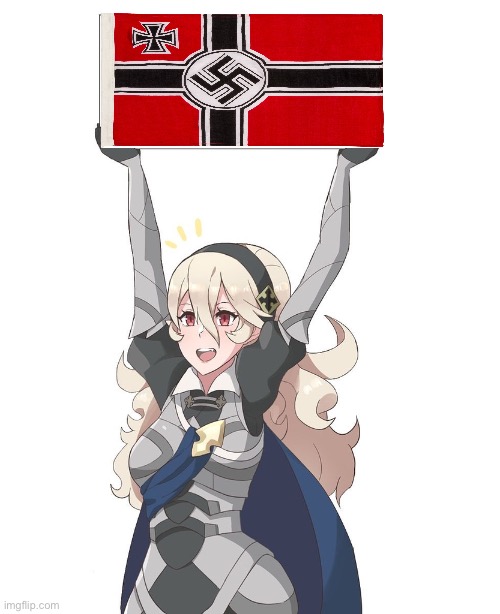 Just Corrin cheering on her favorite team | image tagged in memes,fire emblem fates,fascist | made w/ Imgflip meme maker