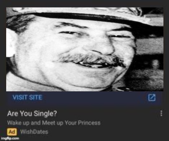 you are single,babe? or Gulag! | image tagged in joseph stalin,stalin smile,gulag,russia,putin,soviet union | made w/ Imgflip meme maker
