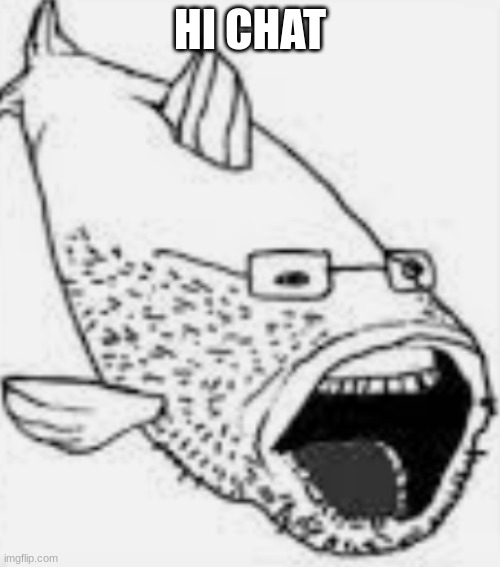 fishjak | HI CHAT | image tagged in fishjak | made w/ Imgflip meme maker