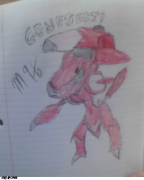 SHINY GENESECT! BY ME! | image tagged in yes | made w/ Imgflip meme maker