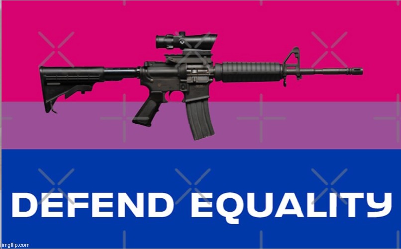 defend | image tagged in lgbtq,bisexual | made w/ Imgflip meme maker